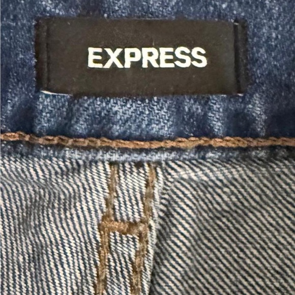 Express Women's Blue Boyfriend Jeans - Picture 3 of 5